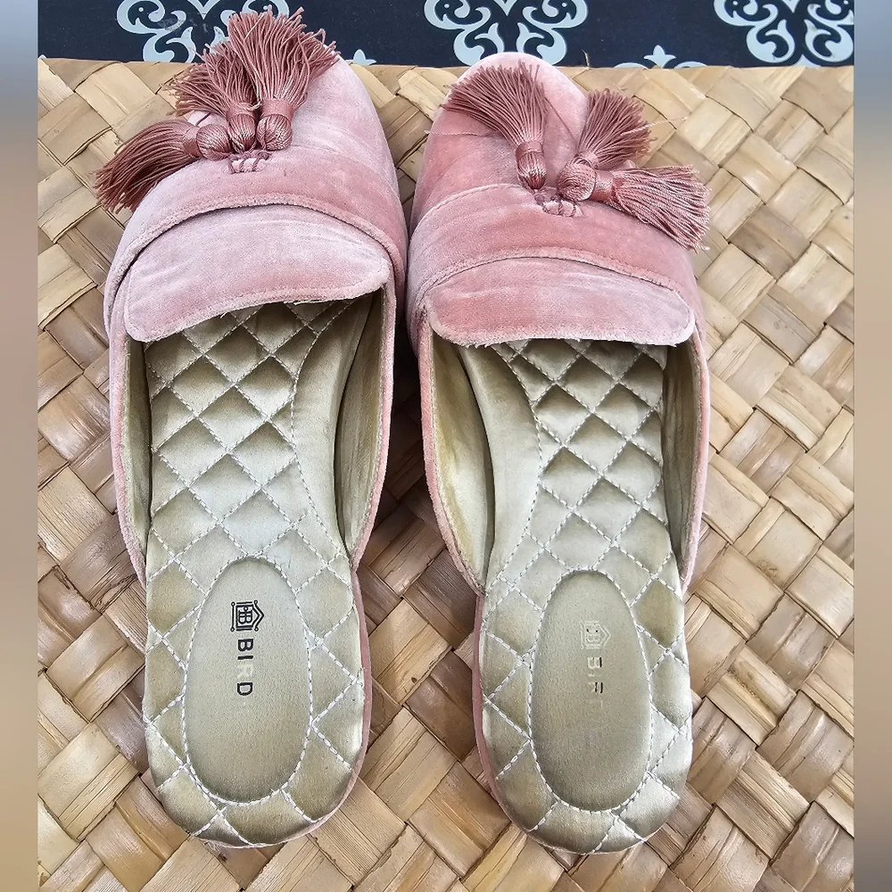 Birdies Pink Tassel Loafers Size 6.5